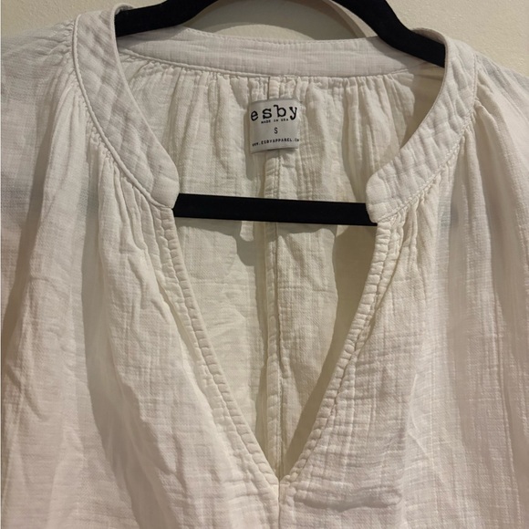 Esby Lily Top in Natural Ivory Organic Cotton - Size Small - Picture 6 of 7